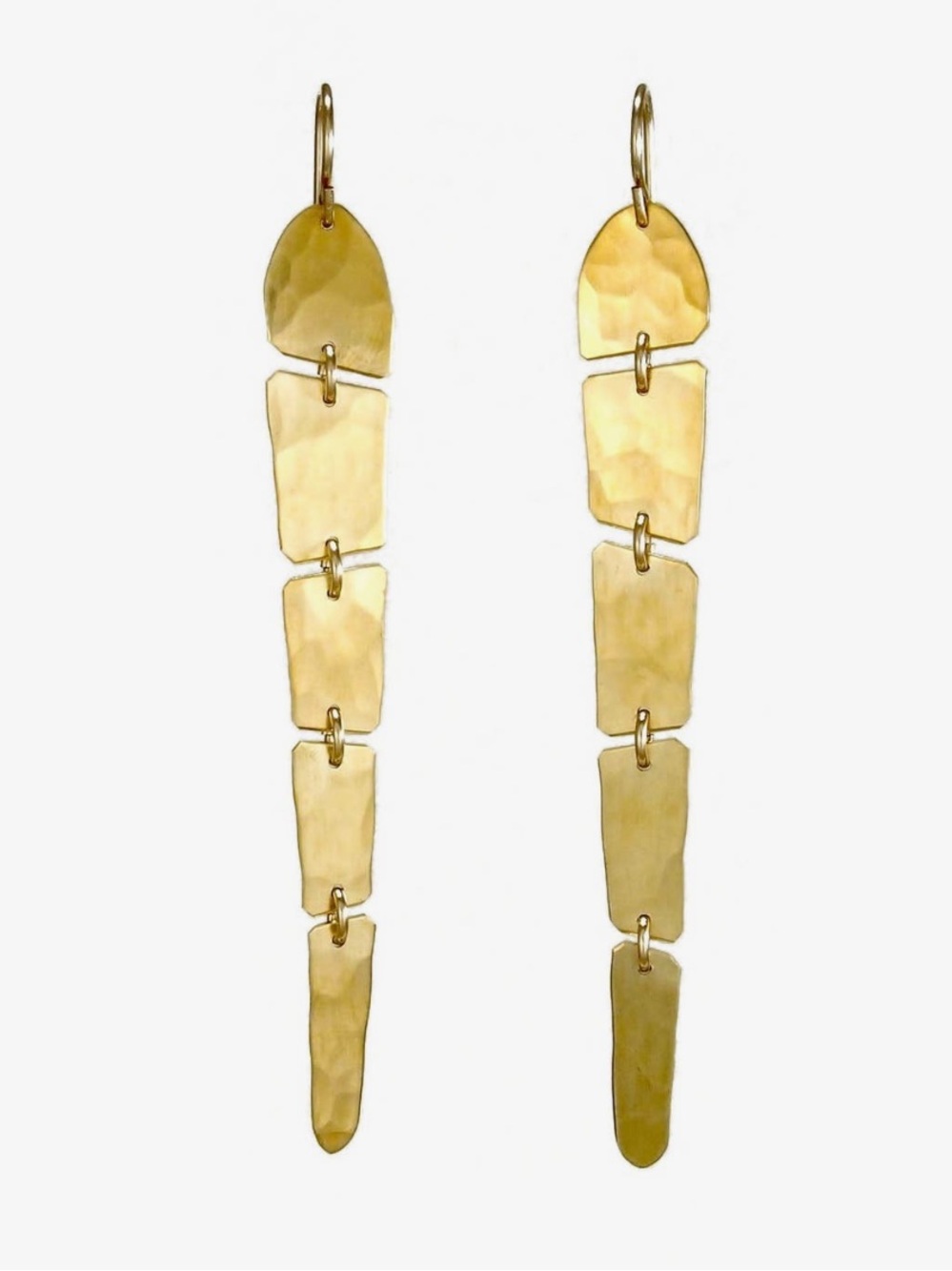 Carolyn Keys Brass Slink Small Earrings